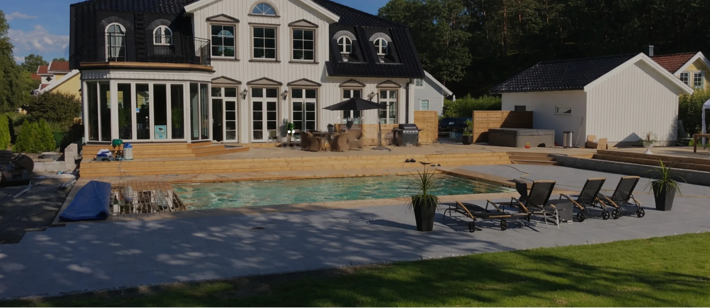 Privat villa i Härryda med pool, takkupor och trädäck